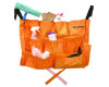 12-Pocket Trash Can Caddy Bag, 12 Compartments, 29 x 19.5, Orange
