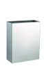 Stainless Steel Surface-Mounted Waste Receptacle, 6.4 Gal, Brushed Stainless Steel