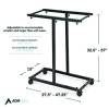 Blueprint Storage Cabinet Steel Vertical Plan Center, Assorted Document Sizes,15" x 27" To 47.25" x 32.5" To 57", Black