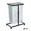 Blueprint Storage Cabinet Steel Vertical Plan Center, Assorted Document Sizes,15" x 27" To 47.25" x 32.5" To 57", Black