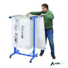 Expandable Blueprint Storage Cabinet Mobile Plan Center, Assorted Document Sizes, 20.5" x 28" To 46.5" x 50.75", Blue