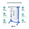 Expandable Blueprint Storage Cabinet Mobile Plan Center, Assorted Document Sizes, 20.5" x 28" To 46.5" x 50.75", Blue
