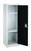 Steel Storage Locker, 1 Compartment, 15 x 15 x 48, Black