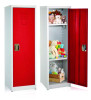 Steel Storage Locker, 1 Compartment, 15 x 15 x 48, Red