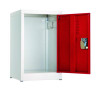Steel Storage Locker, 1 Compartment, 15 x 15 x 24, Red