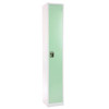 Steel Storage Locker, 1 Compartment, 12 x 12 x 72, Misty Green