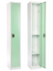 Steel Storage Locker, 1 Compartment, 12 x 12 x 72, Misty Green