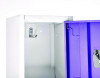 Steel Storage Locker, 2 Compartment, 12 x 12 x 72, Purple