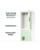 Steel Storage Locker, 4 Compartment, 12 x 12 x 72, Misty Green