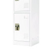 Steel Storage Locker, 4 Compartment, 12 x 12 x 72, White