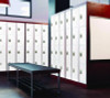 Steel Storage Locker, 4 Compartment, 12 x 12 x 72, White