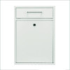 Large Ultimate Secure Drop Box Wall Mounted Mail Box, 11.2 x 4.7 x 16.2, White