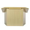 Foldable Tabletop Podium Lectern Speaker Stand, 27 x 16 x 19, Medium Oak