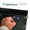 1.1 Cu Ft Steel Digital Secure Money Deposit Safe With Digital Keypad, 15.3 x 13.5 x 19, Black