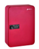 Steel Heavy-Duty Key Cabinet With Combination Lock, 48-Key, 7.1 x 3 x 10, Stainless Steel 304, Red