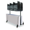 Folding Chair And Table Combo Cart, Metal, 600 Lb Capacity, 33.7 x 65 x 67, Black