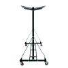 Folding Chair And Table Combo Cart, Metal, 600 Lb Capacity, 33.7 x 65 x 67, Black