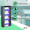 Acrylic Glove Dispenser, Quad Box Capacity, 10.2 x 3.5 x 21.1, Black