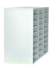 Wooden 27 Compartment Literature Organizer, 27 Sections, Letter Size, 31.49 x 11.81 x 21.65, White