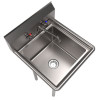 Stainless Steel Sink And Faucet Bundle, Sink/Faucet/Faucet Mounting Kit/Drain, 18" L x 18" W x 14" D