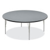 Height Adjustable Activity Tables, Round, 60" x 19" To 29", Gray Granite Top, Gray Legs, 4/Pallet