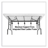 Adjustable Folding Table, Rectangular, 48" x 24" x 22" To 32", Mocha Granite Top, Brown Legs, /Pallet