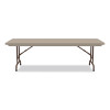 Adjustable Folding Tables, Rectangular, 72" x 30" x 22" To 32", Mocha Granite Top, Brown Legs, 4/Pallet