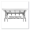 Adjustable Folding Tables, Rectangular, 96" x 30" x 22" To 32", Mocha Granite Top, Brown Legs, 4/Pallet