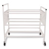 Double Wide Cart, Fits Approximately 24 Balls, Metal, 20" x 42" x 44", White