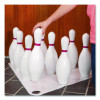 Plastic Bowling Pin Set, White, 10/Set