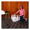 Plastic Bowling Pin Set, White, 10/Set