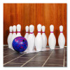 Plastic Bowling Pin Set, White, 10/Set