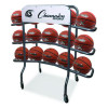 3-Tier Pro Basketball Rack, Metal, 220 Lb Capacity, 8 x 60 x 48, Silver