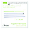 Deluxe Tetherball Tournament Set, Ball/24" Telescopic Poles/102" Cord/Carry Case/Pump/Needle