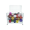 Economy Locking Ball Carrier, Metal, 264 Lb Capacity, 23" x 45" x 32", White