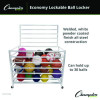 Economy Locking Ball Carrier, Metal, 264 Lb Capacity, 23" x 45" x 32", White