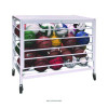 Economy Locking Ball Carrier, Metal, 264 Lb Capacity, 23" x 45" x 32", White