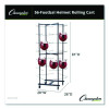 56 Football Helmet Rolling Rack, 26" x 28" x 81", Black