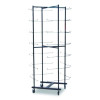 56 Football Helmet Rolling Rack, 26" x 28" x 81", Black