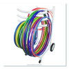 Hoop Storage Rack, Plastic, 176 Lb Capacity, 26 x 22 x 49, White