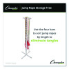 Jump Rope Storage Tree, 25.5" x 25.5" x 68.5", White