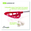 Soft Lacrosse Set, 6 Balls/12 Sticks