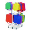 Abs Scooter Storage Cart, Plastic, 176 Lb Capacity, 21 x 27 x 54, White