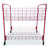 Back Ease Storage Cart, Metal, 176 Lb Capacity, 30 x 43 x 45, Red