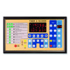 Tabletop Indoor Electronic Scoreboard, 24" x 16" x 10", Black Face, Red/Green/Yellow Graphics