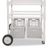 High Impact All-Terrain Heavy-Duty Cart, Plastic, 176 Lb Capacity, 19 x 53 x 58, White