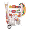 High Impact All-Terrain Heavy-Duty Cart, Plastic, 176 Lb Capacity, 19 x 53 x 58, White