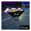 Pro Collapsible Volleyball Cart, 23" x 55" x 41", Black