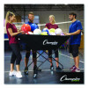 Pro Collapsible Volleyball Cart, 23" x 55" x 41", Black