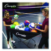 Pro Collapsible Volleyball Cart, 23" x 55" x 41", Black